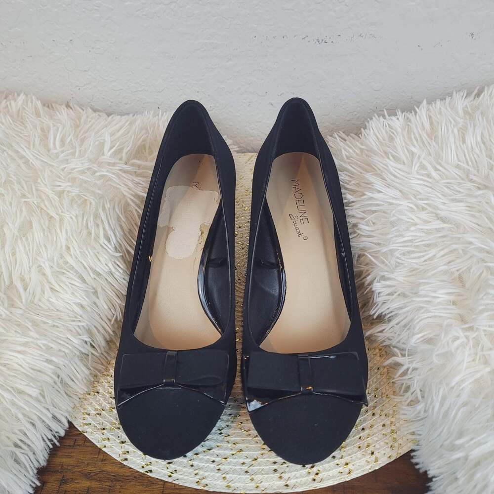Madeline Stuart Classic Pumpkin Wedge Heels.